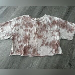 Cropped tie dye t-shirt size S